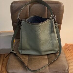 Green Leather COACH Handbag